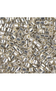 Miyuki delica beads 8/0 - Metallic galvanized silver DBL-35